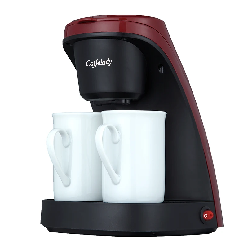 electric drip coffee maker  Mini Espresso Portable Automatic Hand Drip two cups