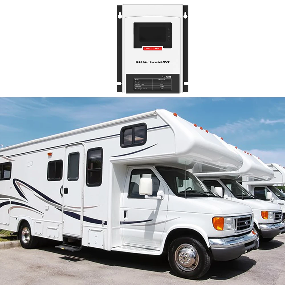 MPPT Solar & Generator DC Charge Controller Special for RV Motor Home Caravans Truck Boat Yacht 3 Years Warranty Off Grid