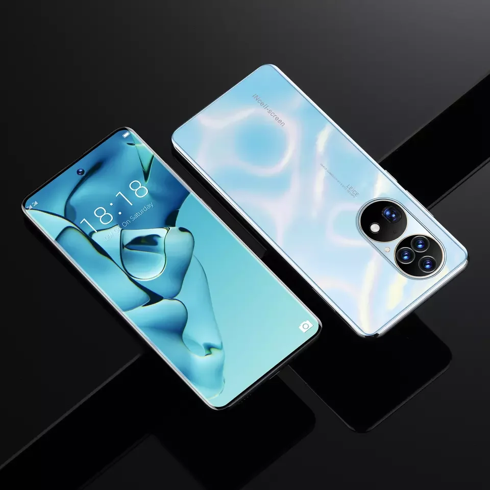 Factory price mobile phones  P50 Pro 7.3 Inch Face ID 16GB+1TB Android 12.0 Cheap Smart Phone
