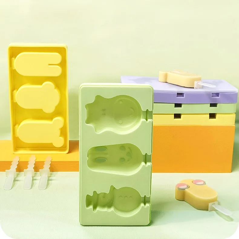 Silicone Popsicle Molds mould  ice cream cone mango ice cream mould maker Silicone Ice Cream Mould