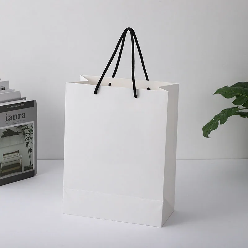 Kingwin Free Sample Small Quantity Customized Gold Foil Paper Bag Colorful Plain Art Paper Bag With Ribbon Handle