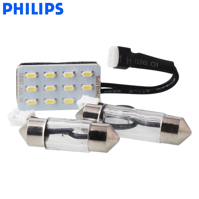 Philips LED-MULTI T10 G14 LED multi-prises lampe de lecture 6000K Turn Signal Light12957ULWX1 Fit SV8.5-8, W2.