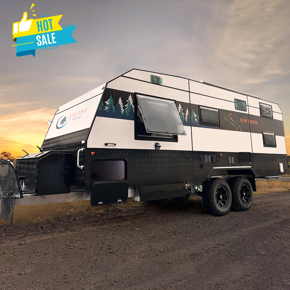 2025 ECOCAMPOR Hot Selling Customized Mongolian Standard Off Road 21ft Caravan With Diesel Heater For Sale