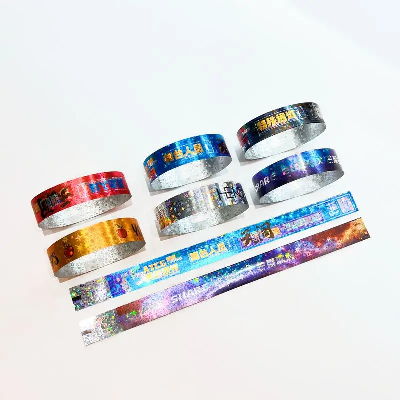 China Manufacturer Promotional Tyvek Bracelet Cheap Custom Logo Cheap Wrist Band Events Silicone Wristband for Gifts