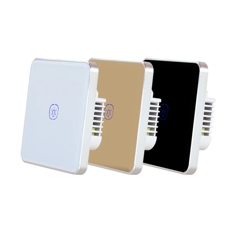 WiFi Tuya Smart Home EU  Metal Frame Touch  Switch  Relay  N+L  Factory Price APP Remote Control