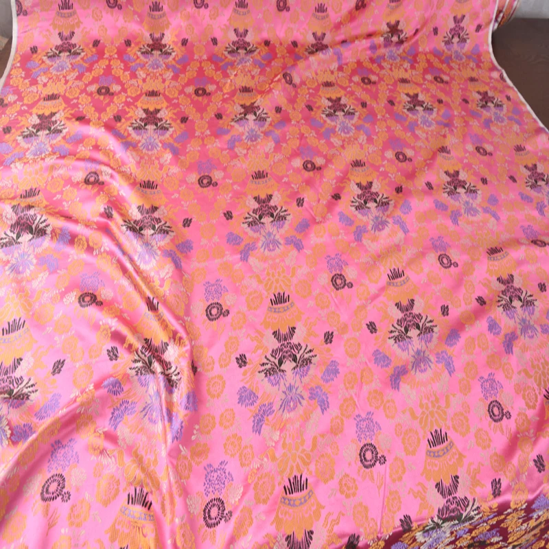 hotsale jacquard satin fabric rolls/pure satin silk charmeuse in stock