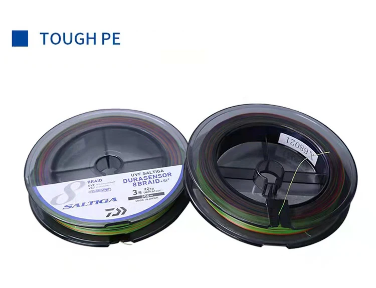 New Original DAIWA SALTIGA Fishing Line 200M 300M 8 Strands Braided PE Line Fishing Tackle 18 26 30 35 66 79 97LB Made in Japan
