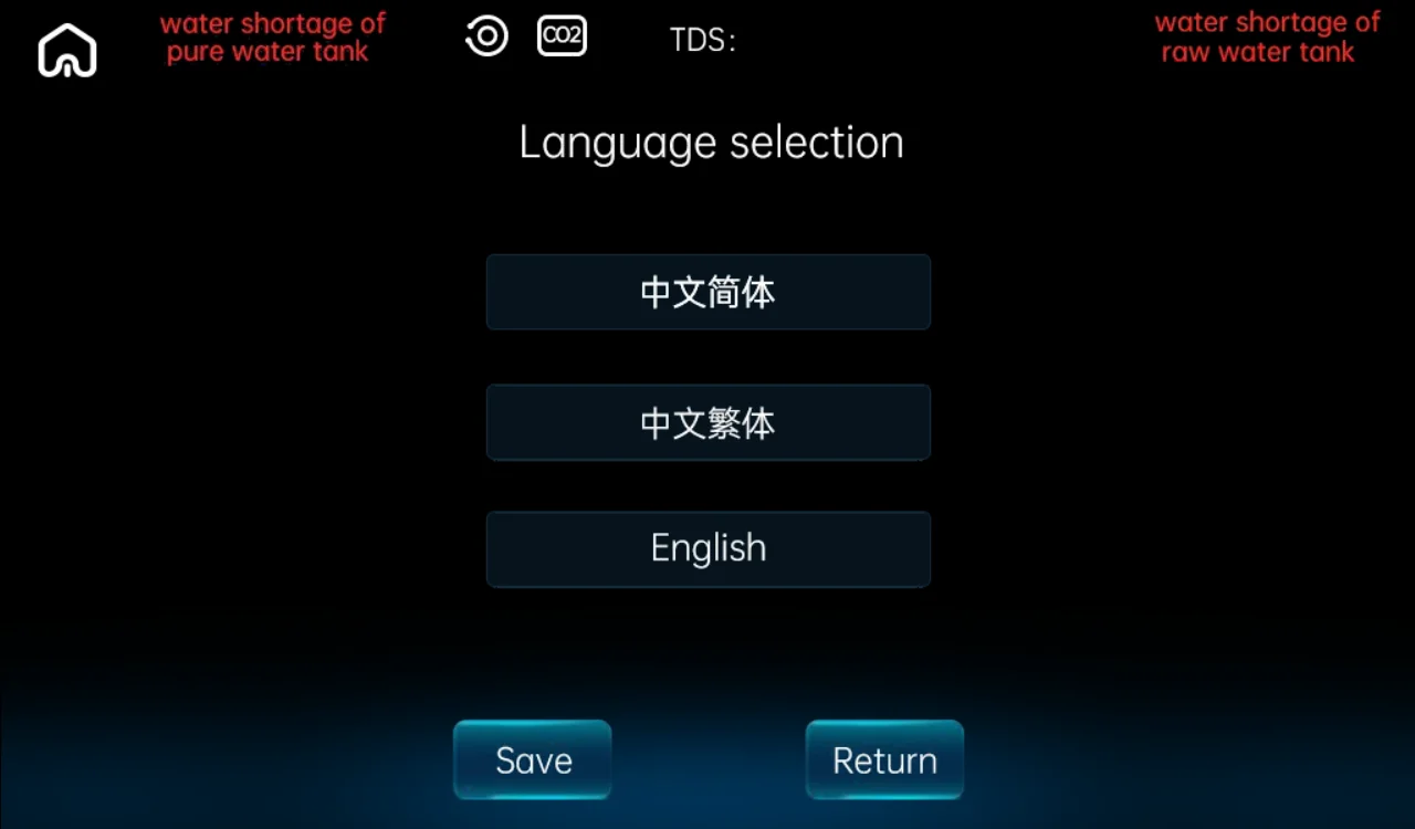 OLANSI countertop Sparkling water dispenser with 4 types of water: Sparkling, ambient, cold and hot water dispenser soda machine