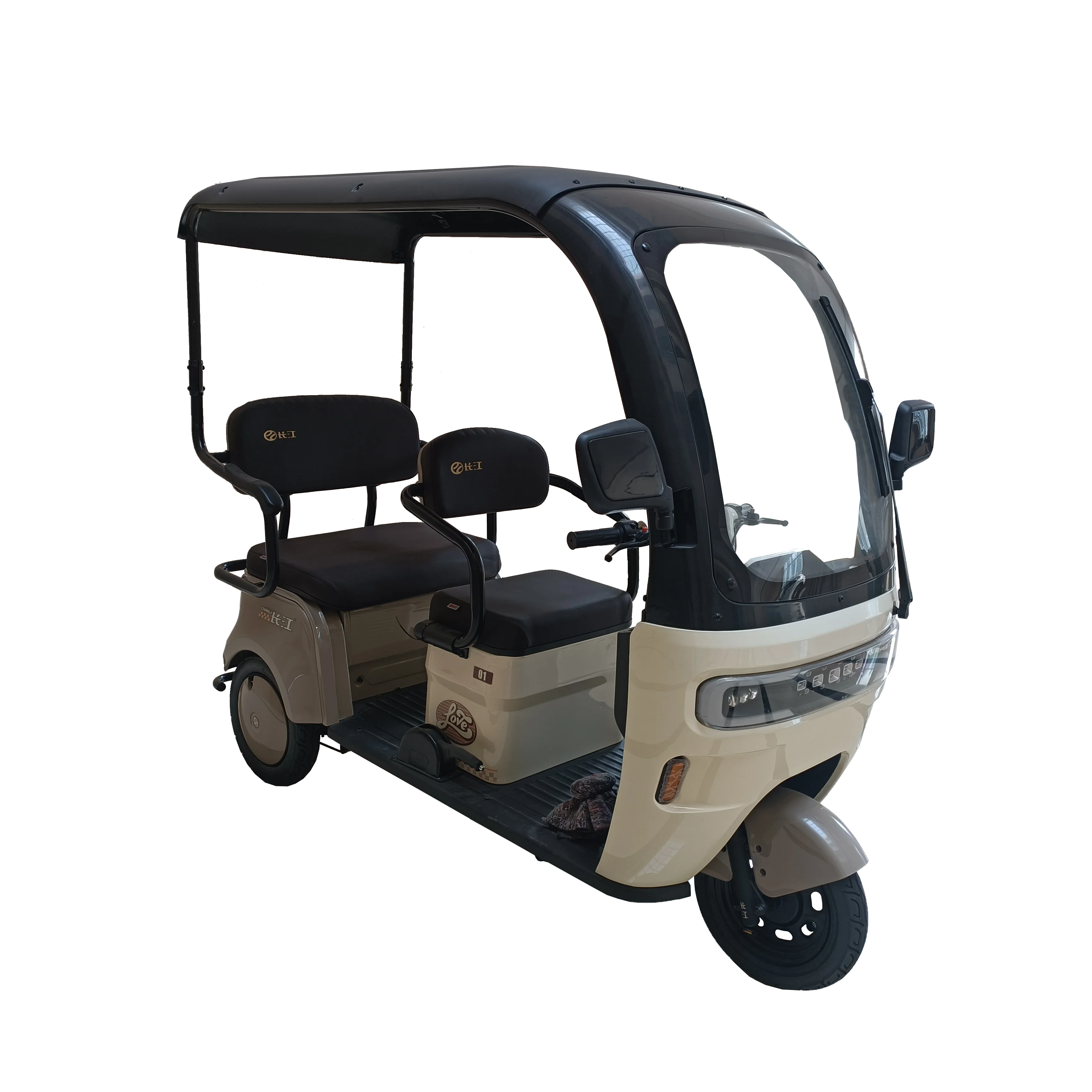 Passenger Leisure Adult Motorcycle Three Wheel Electric Scooter With Roof Scooters