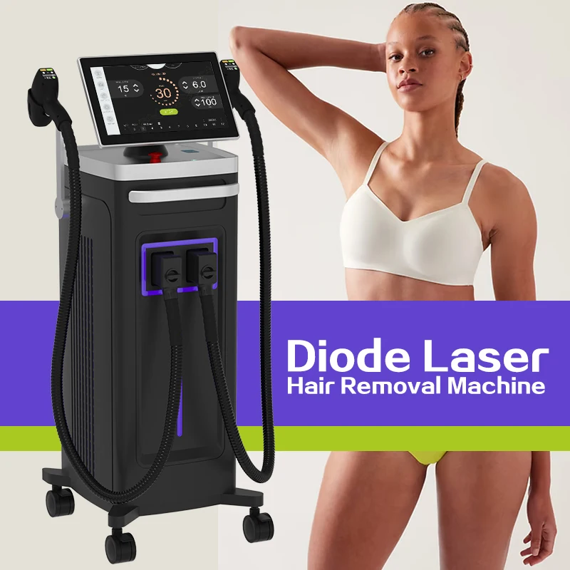 Weifang KM 13 Handles Alexandrite Laser 3 Wavelength 755nm 808nm 1064nm Diode Laser Hair Removal Machine