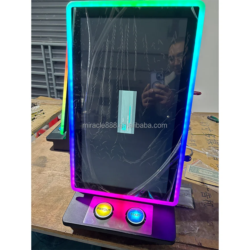 23.6 Inch Vertical Touch Screen Desktop Arcade Cabinet Bartop Arcade Machine For Skill Game