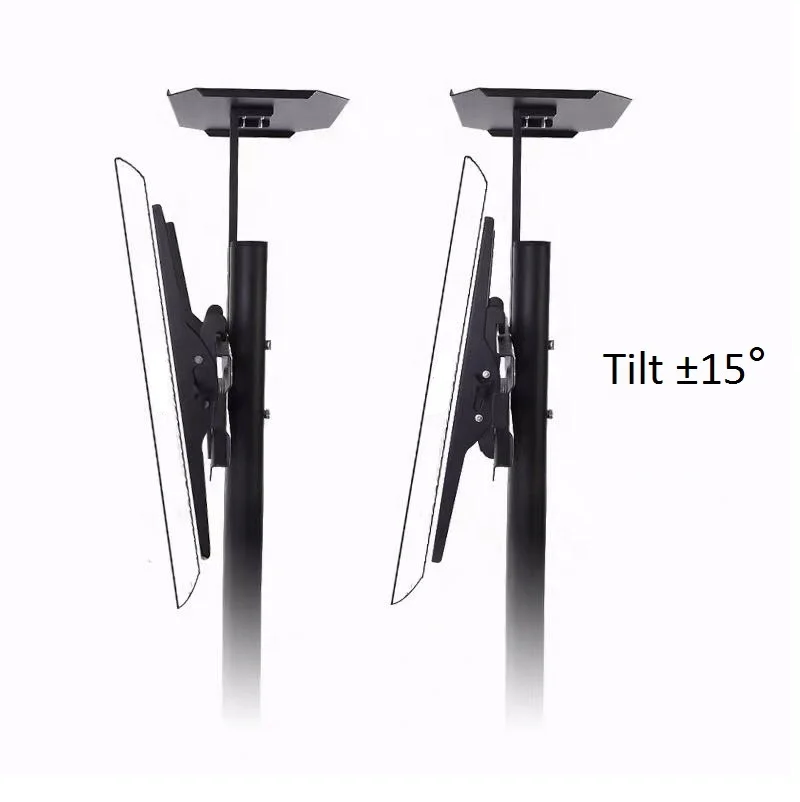 Factory direct price Wireless remote video conferencing mobile office TV cart with wheels TV stands