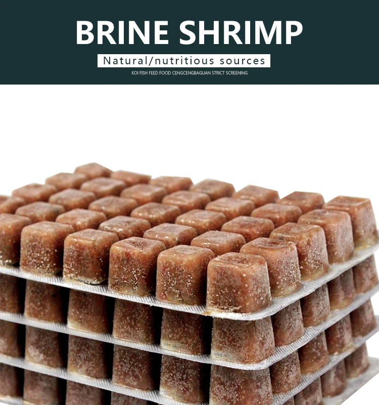 Frozen Brine Shrimp for Small Fish Tropical Fish Food