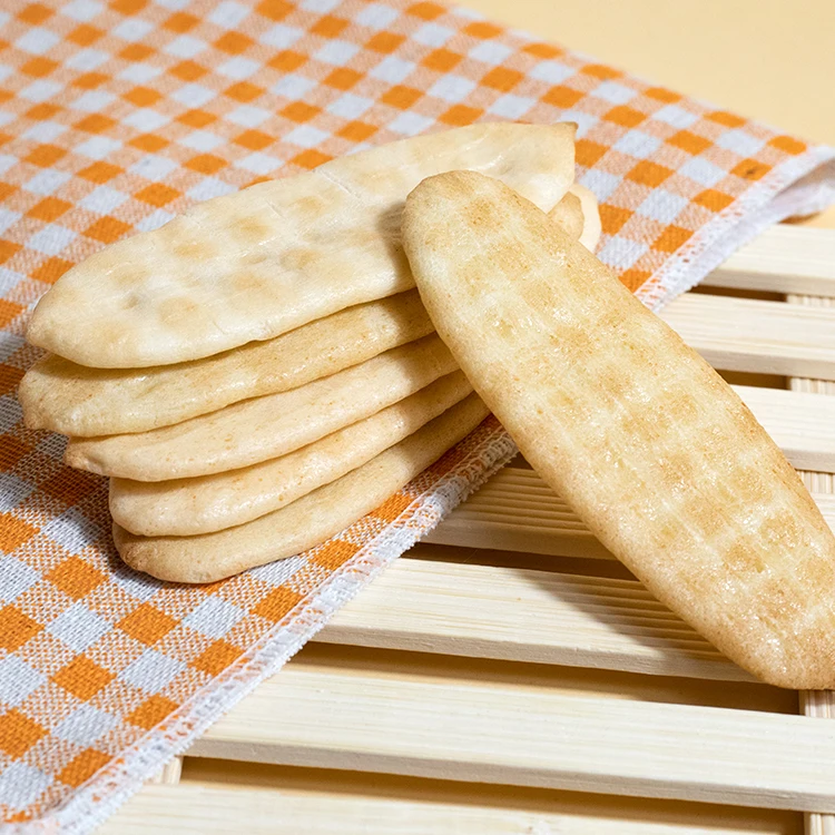 Rice Rusk Teething Biscuit Chinese Individual Packing Grain Products Manufactures Baby Rice Crackers