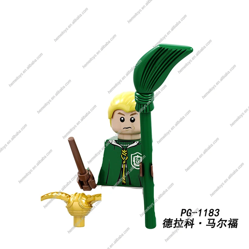 Hot Harry Magic Movie Voldemort Hermione Ron Newt Dumbledore Potteres Building Blocks Mini Action figures Toys For Kids Gift