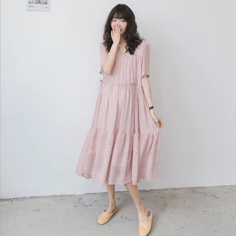 Clothing manufacture 2020 latest maternity wear Chiffon maternity dress stylish maternity dress for pregnant women