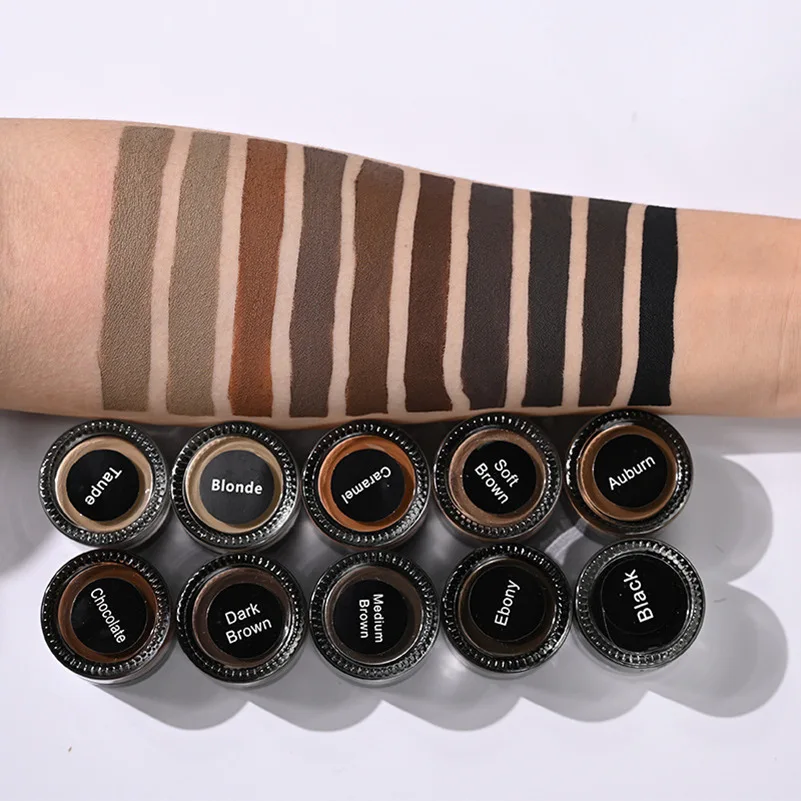 OEM Eyebrow Pomade Multi Color Waterproof Eye Brow Pomade Wax Long Lasting Pomade Gel for brows