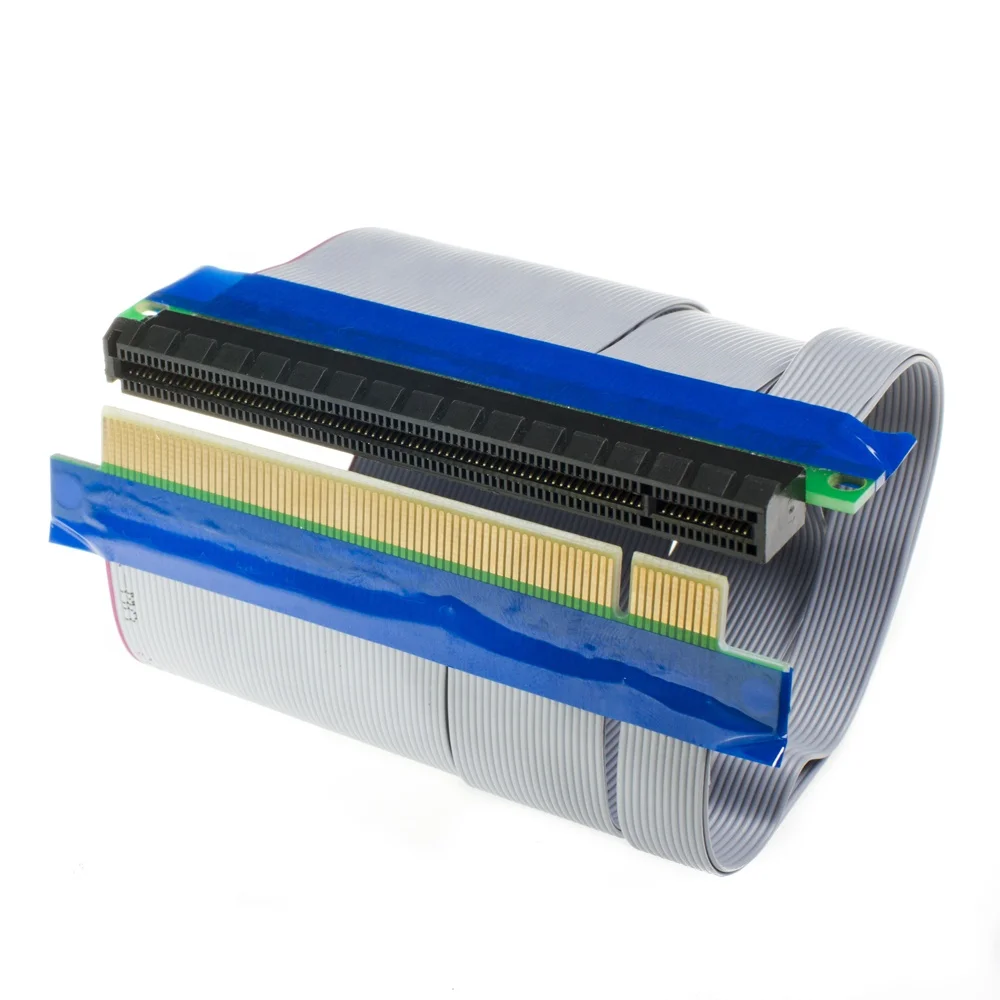 PCIE 16x 16x Card Flex Flexible Ribbon 15cm PCI-Express Riser Extension Cable