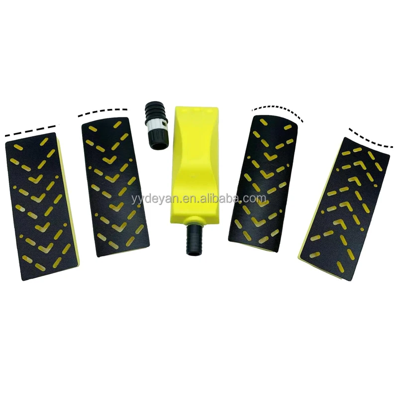 70*198MM Changeable Sanding Block 5PCS Hand Sanding Block Set Professional Polyurethane Material Magnetic Sanding Block Wide