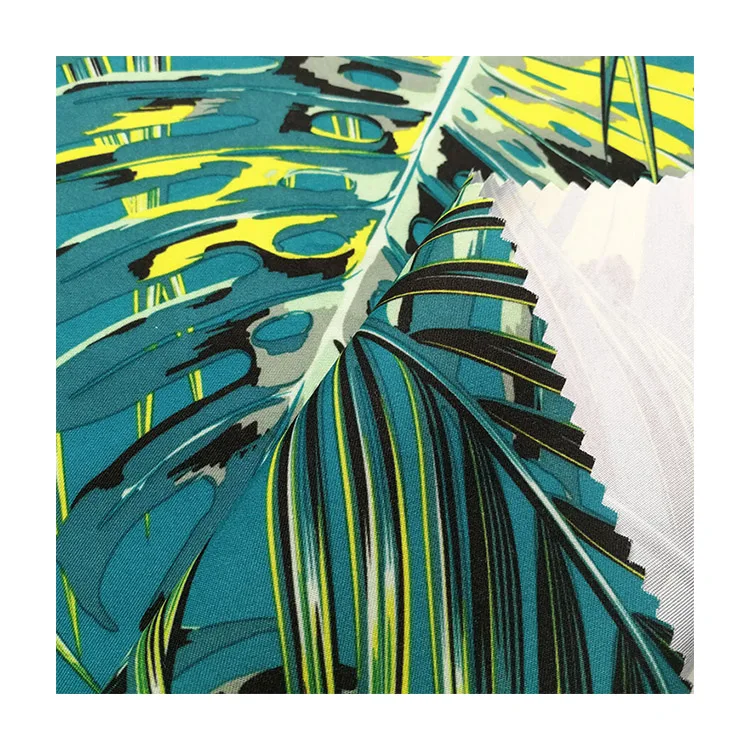 2021 new polyester peach skin transfer printing polyester beach shorts fabric