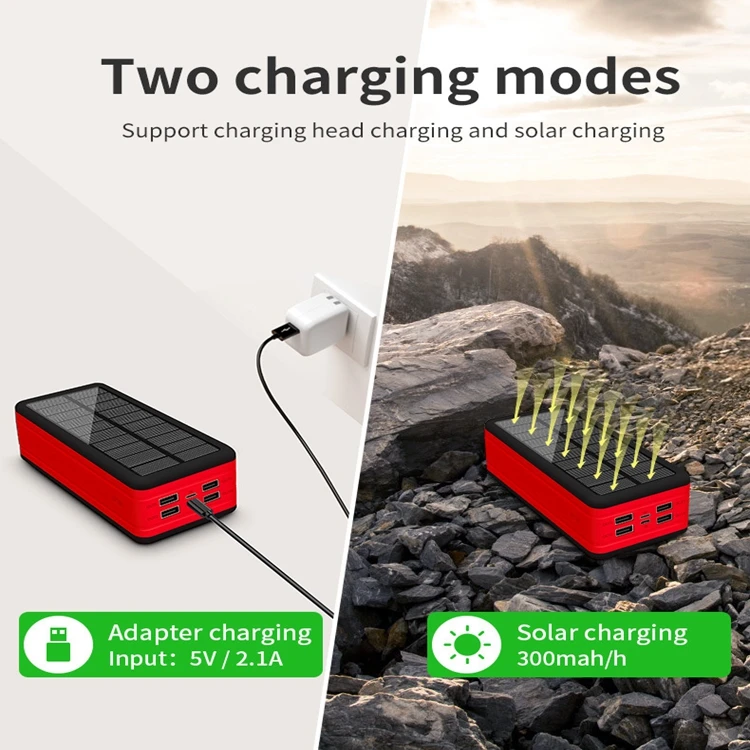 Wholesale Shenzhen Charger Iphone Solar Power Bank 50000mah Mobile Phone Powerbank 2022 For Cell Phone