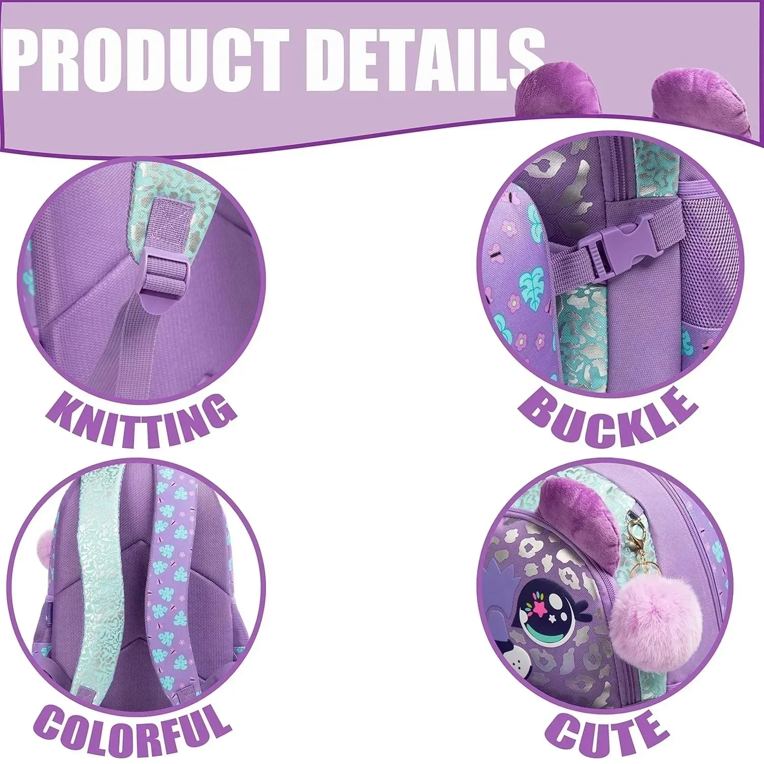 Wholesale Kids Backpacks for Girls Cute School Bag with Lunch Box Pencil Case Primary Child School Backpacks Back to School Bags