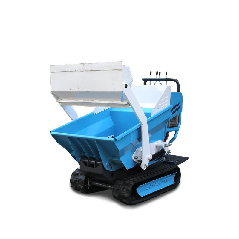 Chinese Manufacturer crawler dumper truck garden farm use auto loader dumper CE certificate mini dumper 0.5- 1 ton