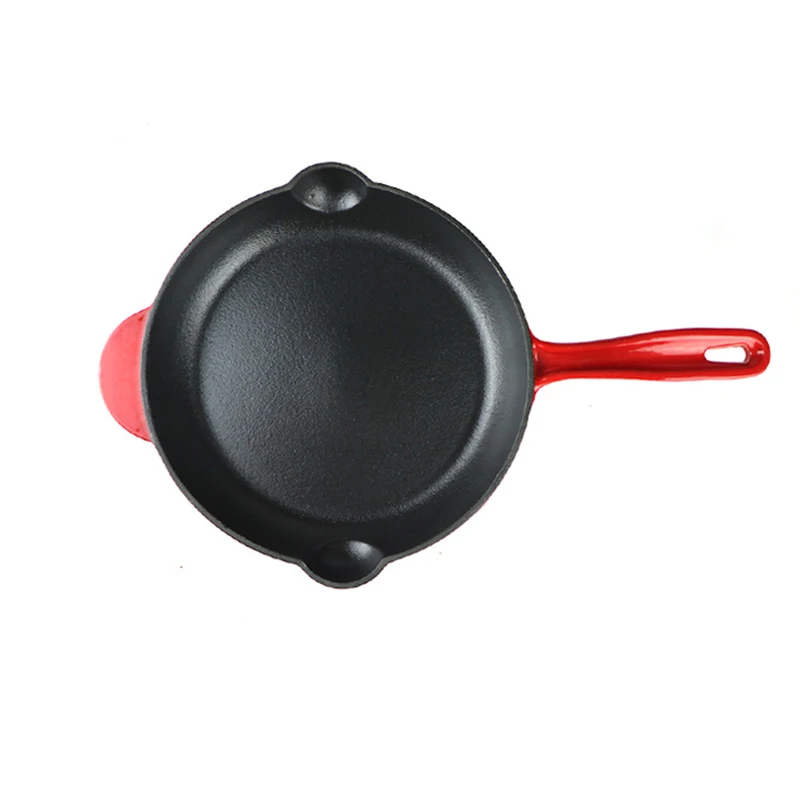 Лидер продаж чугунные сковородки/сковороды с красной