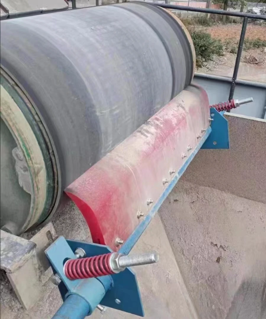 polyurethane secondary belt cleaner conveyor belt cleanser