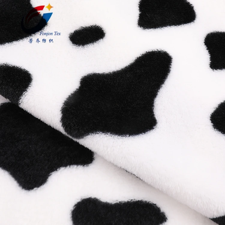 Фланелевая флисовая 100% полиэфирная ткань из микрофибры с принтом для матраса