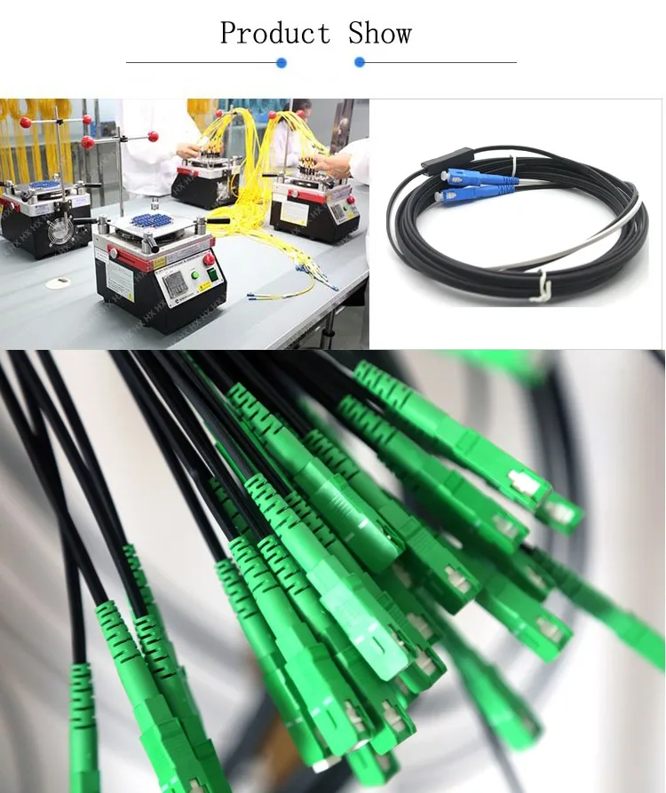 Производство оптоволоконного шнура FTTH соединители SC pigtail SM SC/APC 1 5 м внутренний прямой кабель GJXH
