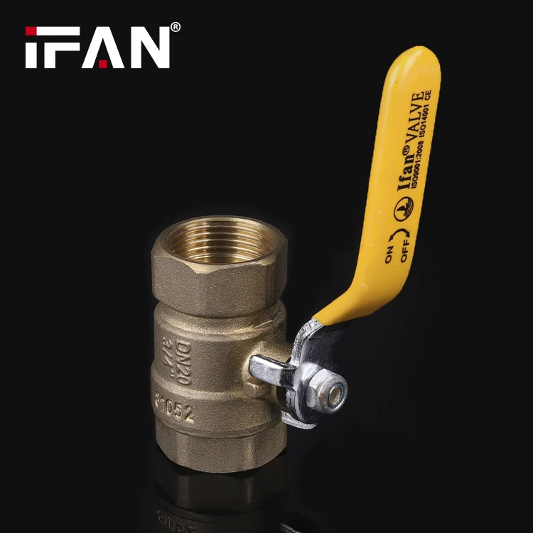 IFAN Good Quality Brass Valves Long Handle Gas Valve Brass Ball Valve for Gas Pipe