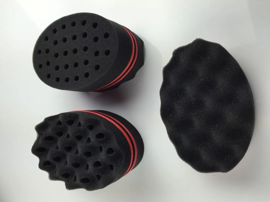 Factory Price Two-sided Barber Men Magic Hair Curl Twist Sponge