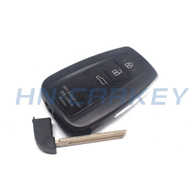Original 3buttons 8A chip transponder auto key with 433MHz board number 281451-3330 model 14FDN-02