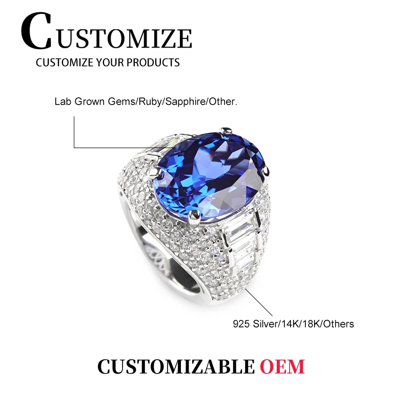 2023 New wedding Jewelry  fine jewelry ruby ring women fashion jewelry rings wholesales Lab Grown Sapphire ring Customized