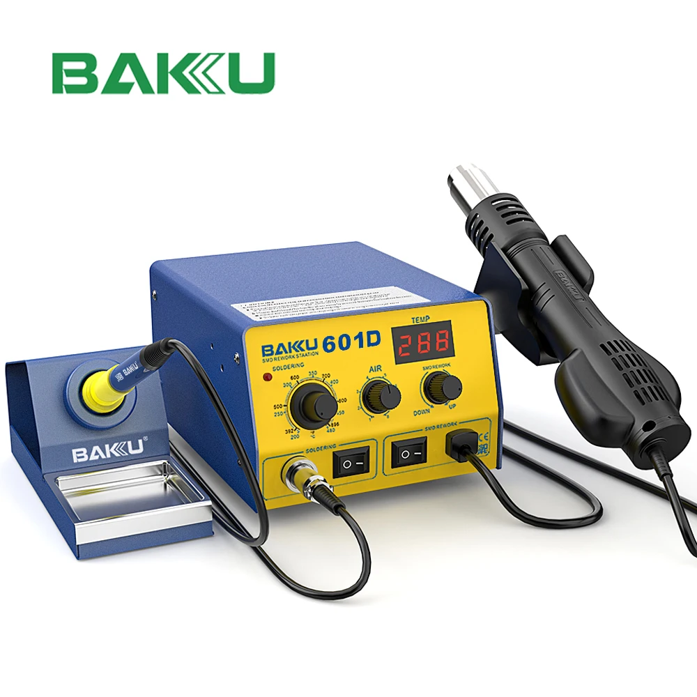 Latest model LED digital display rework heat-air-gun-soldering soldern micro soldering station