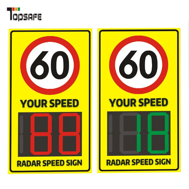 Factory price LED display sign car speed radar detector