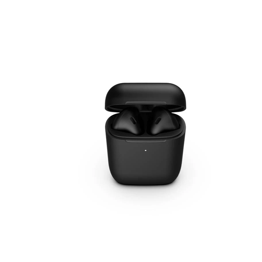 Black Flat Ear Touch Sensor Waterproof With Charging Indicator Ecofriendly Tws