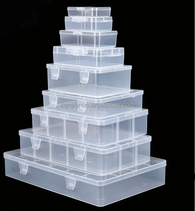 Clear PP Transparent Plastic Storage Box Office Supplies Holder Document Paper Organizers Case