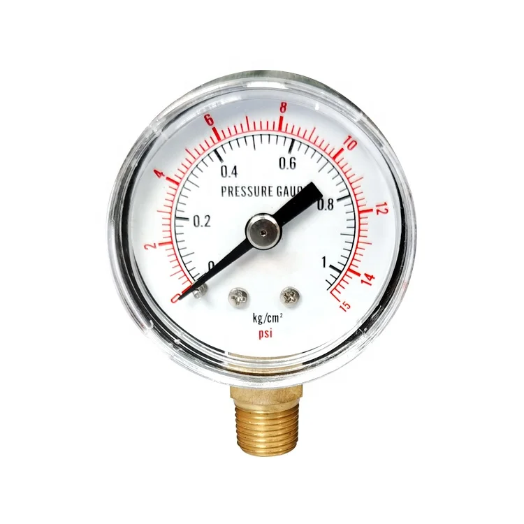 High Precision Compressor Water Manometer Mmhg Pressure Gauge 2500Psi