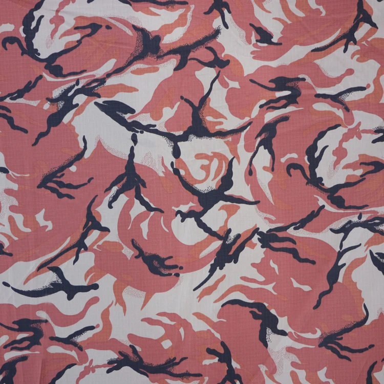 CVC Ripstop Fabric Camo Printed Fabric For Camouflage Tactical Uniforms BT-288