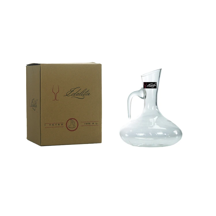 Italita explosion style creative lead-free crystal glass oblique mouth with decanter red wine dispenser wine set