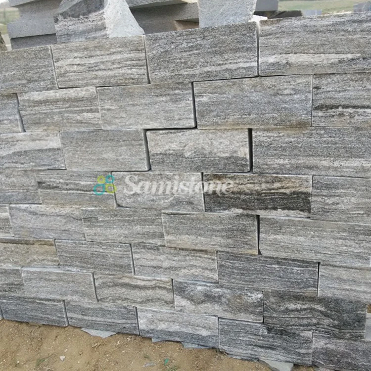 Samistone Outdoor Natural Decorative Grey Granite Wall Stone Culture Stone