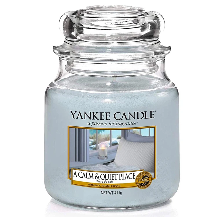 
Luxury small empty scented candle container bottle clear glass candle jar with lid 