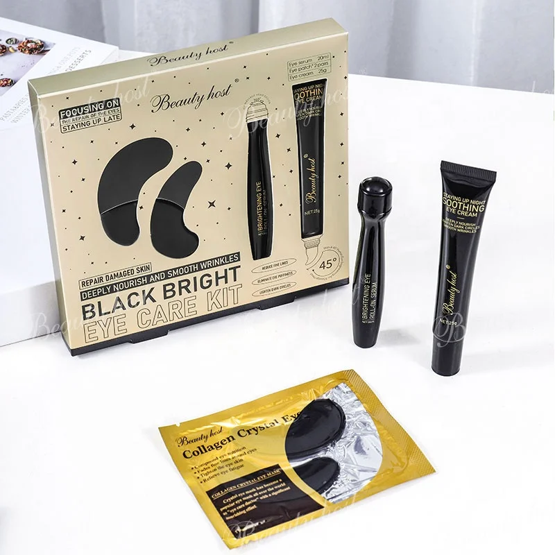Factory Beauty Skincare Products Eye Care Kit Roll-on Brightening Eye Serum Up Night Soothing  Eye Cream