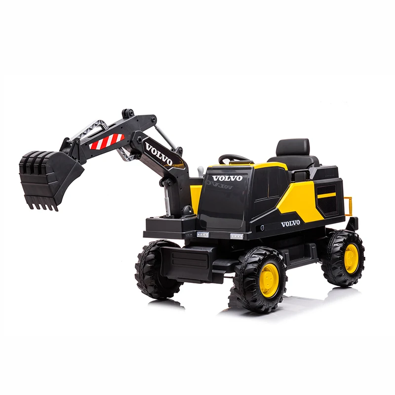 Unisex Volvo Excavator Kids Ride-on Car Plastic PP Toy Remote MP3 Function Pedal Four Two 2-4 Years Licensed EN71 Certified