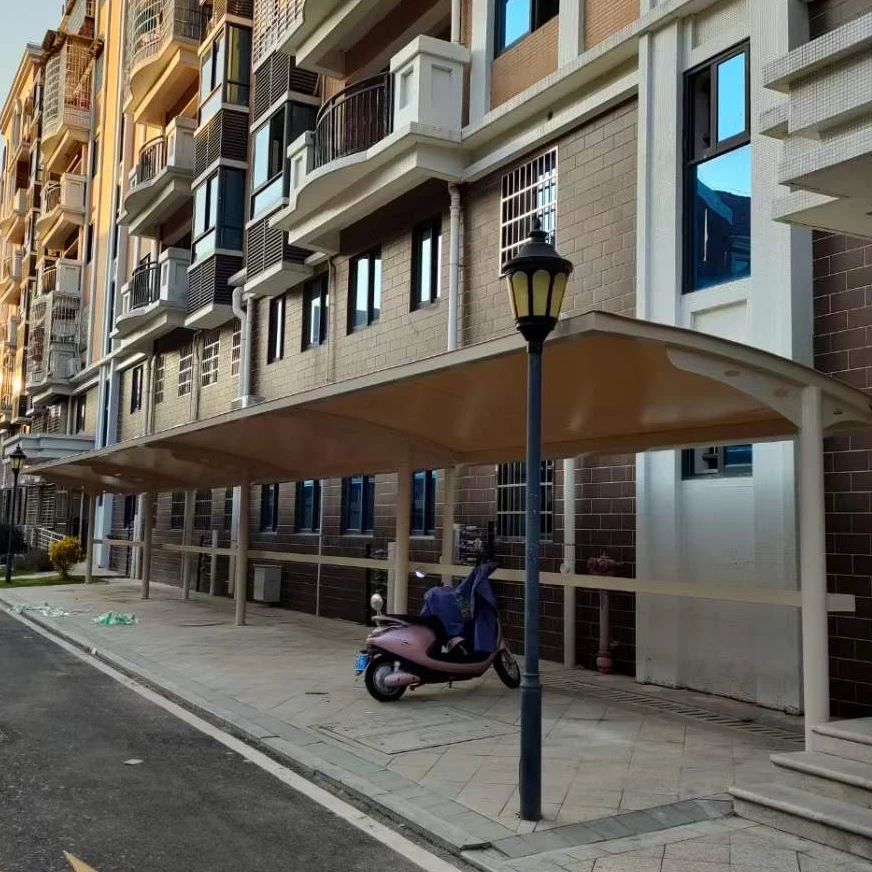 High stretch PVDF colours membrane fabric canopy for carport roof