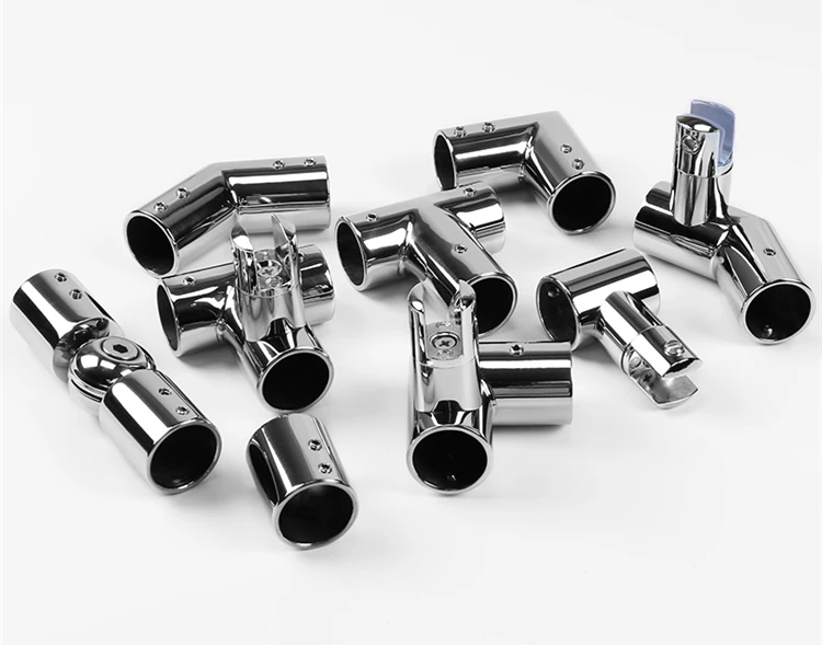 Construction Accessories Flexible Pipe Connector Tube Stainless Steel Round Tube Adjustable Elbow Joint Universal Connector