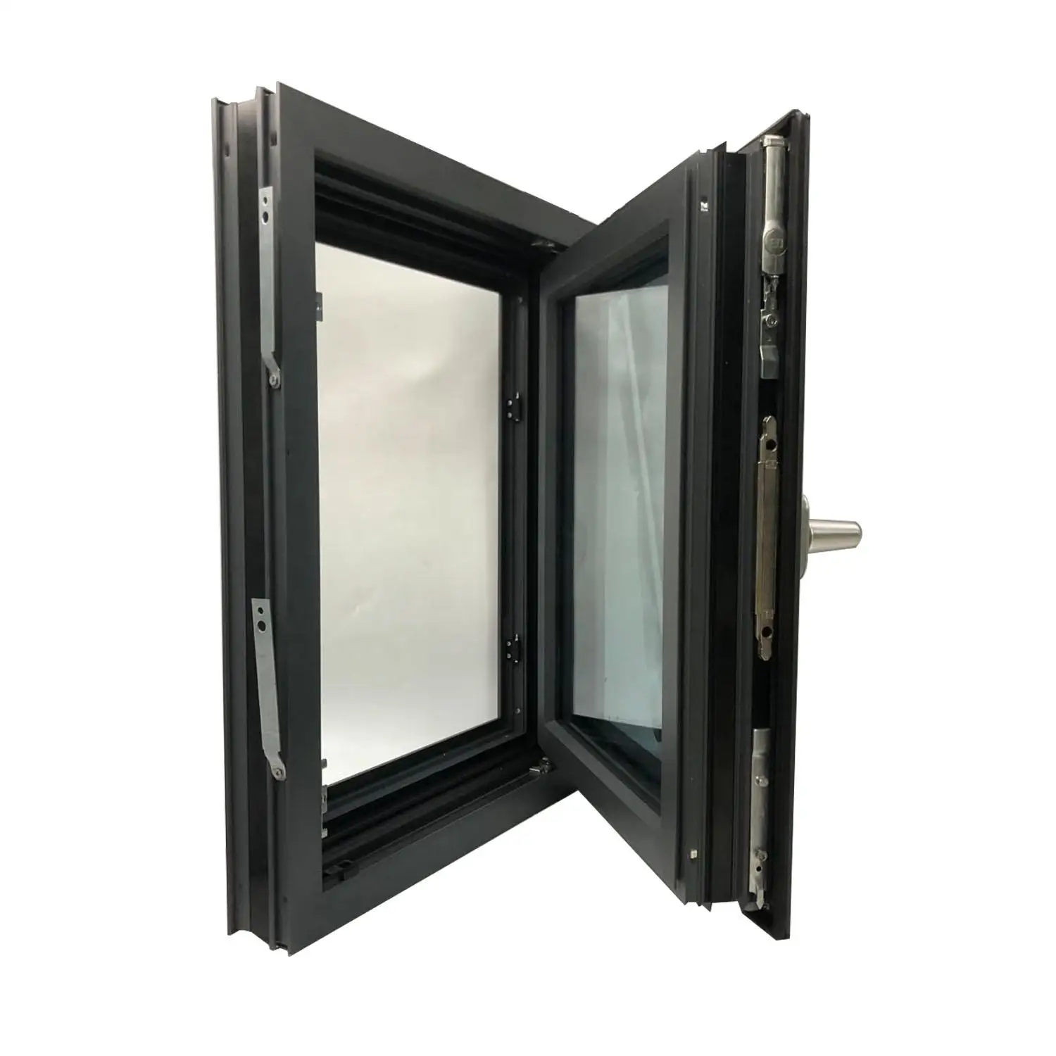 Minglei High Efficiency Tempered Glass Windows Aluminum Thermal Break Triple Pane Windows