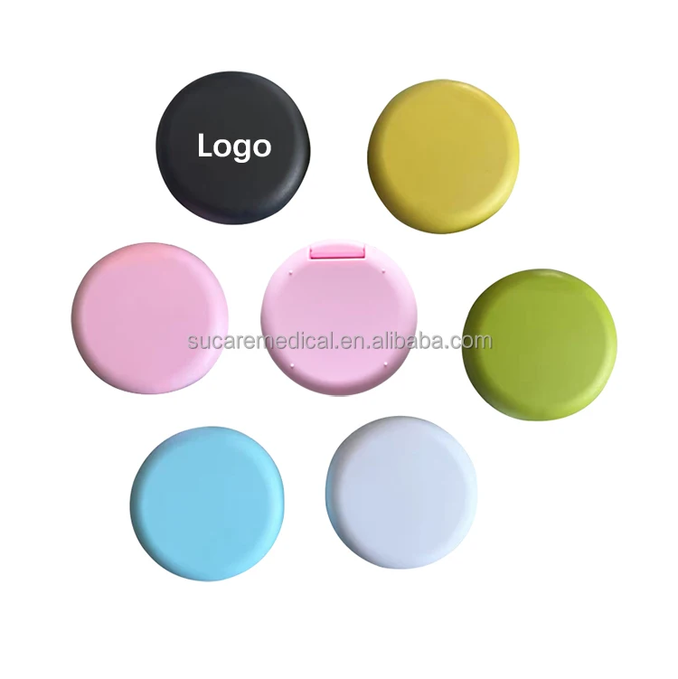 Colorful Dental Clinic Magnetic Lock Orthodontic Invisible Aligner Case with/without Mirror